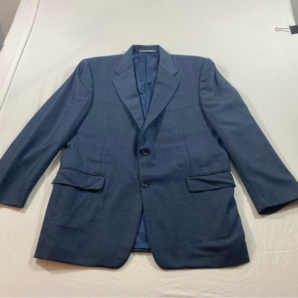 Hickey Freeman Madison 100% Cashmere Blazer Sports coat jacket Men’s 42 RBlue